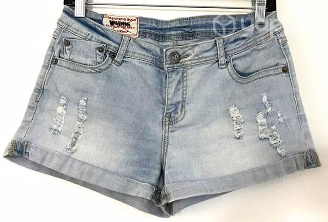 Short Elastico Marca Wados Talla 38 Celeste