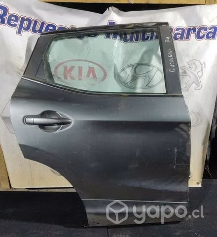 Puerta trasera derecha Nissan Qashqai completa