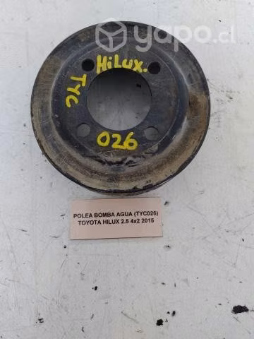 Polea Bomba Agua (TYC026) Toyota Hilux 2.5 2015