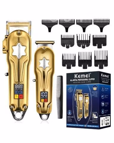 Pack de maquinas de corta Cabello Kemei Original