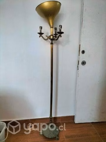 Lampara de pie bronce