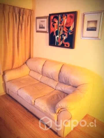 Sillón escueto crudo 3 cuerpo