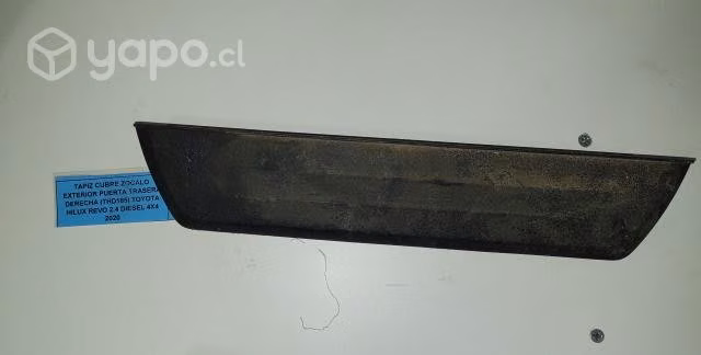 Tapiz Cubre Zócalo Exterior Puerta Trasera Derecha