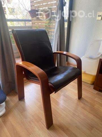 Sitiales madera cuero - Imagen 3