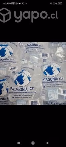 Distribución de hielo cubo y frappe