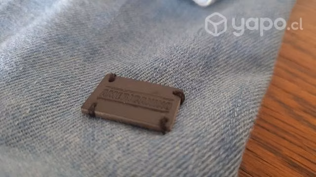 Camisa Manga Larga Americanino Denim Algodón Nuev
