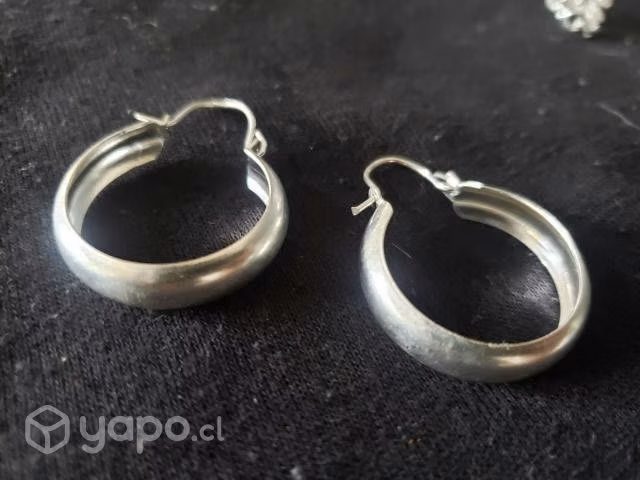 Aros de plata joyas - Imagen 2