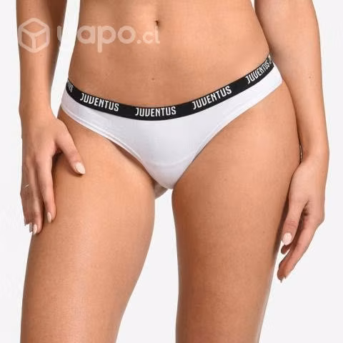 Juventus Tanga Mujer - Blanca - Estampado
