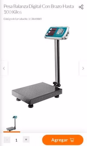 Pesa digital hasta 100 kls