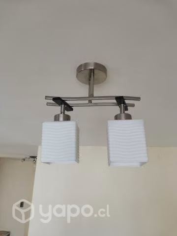 Lámpara colgante doble