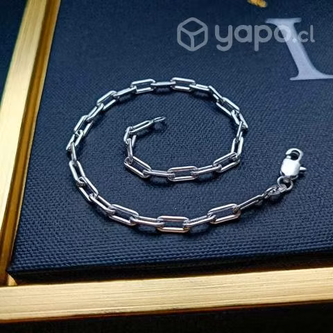 Pulsera Eslabón Clásico Plata Italiana