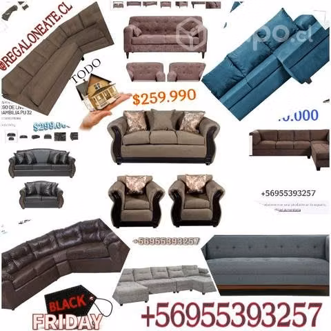 Variedad de muebles y articulos hogar