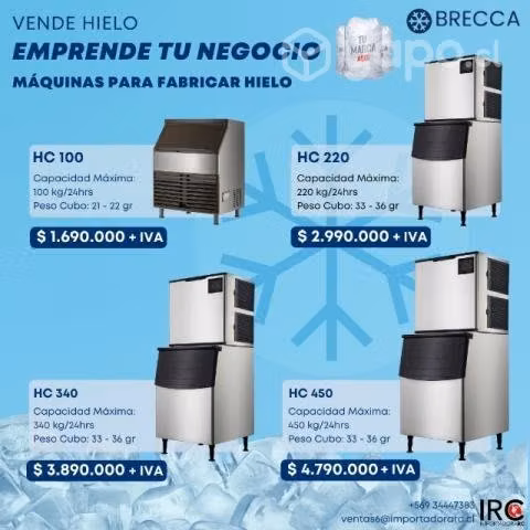 Máquinas de hielo Brecca