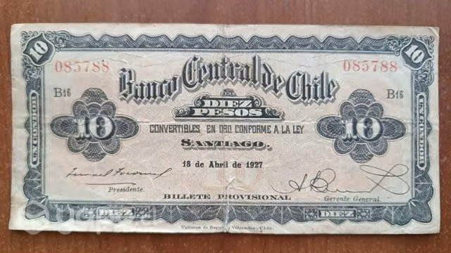 Billetes antiguos nacionales de 20, 5, 10, 1 PESOS