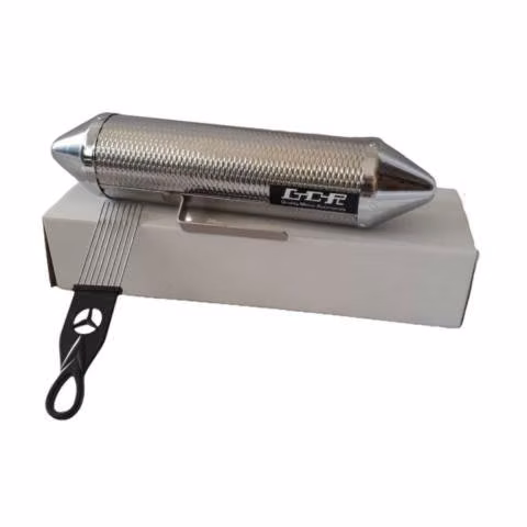 Guiro torpedo metálico con peineta Rowell S40-1