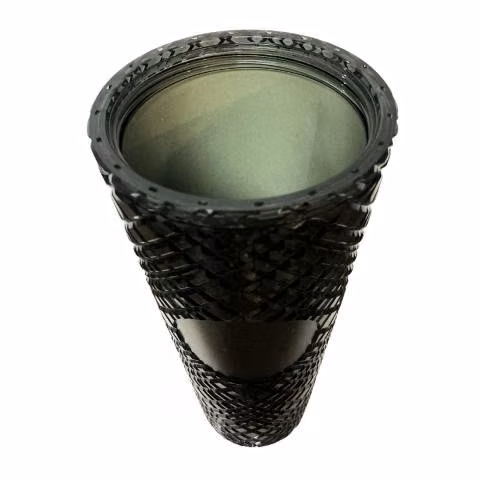 Vaso Térmico Negro Glitter Dorado Tipo Starbucks