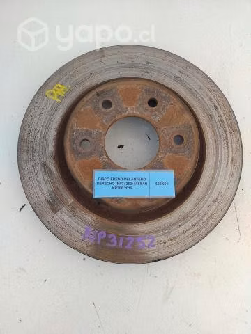 Disco Freno Del Der (NP31252) Nissan NP300 2019