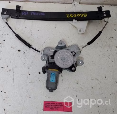 Cremallera Alza Vidrio Tras Der Ssangyong Korando
