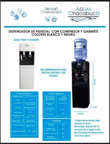 Dispensador con compresor frio y caliente