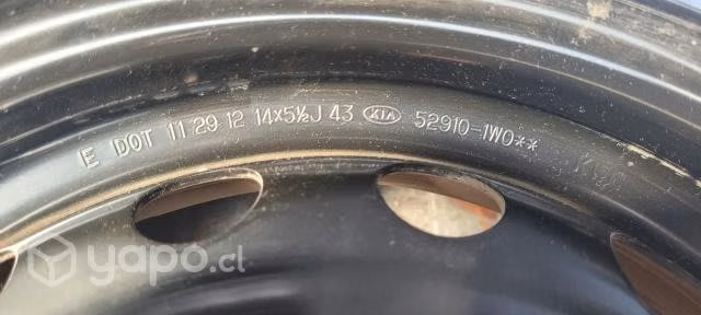 Llantas aro 14 kia rio