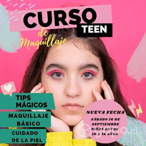 CURSO DE MAQUILLAJE TEEN 16 de SEPTIEMBRE