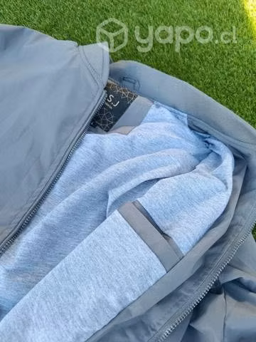 Casaca bomber gris