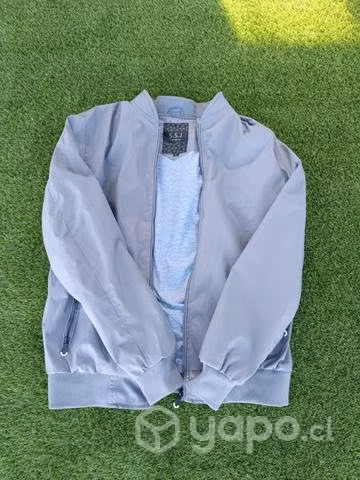 Casaca bomber gris - Imagen 2