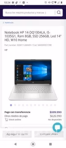 Notebook hp icore 5 - Imagen 4