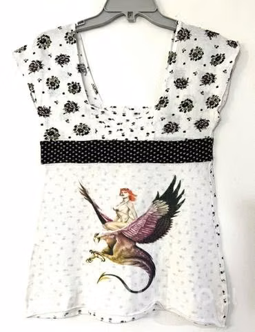 Polera Marca Custo Barcelona Talla 1 o S Blanca - Imagen 5
