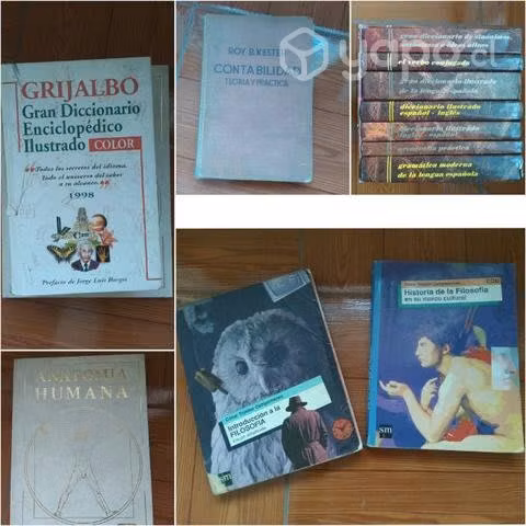 Lote de libros Filosofía, Anatomía, Economía, etc