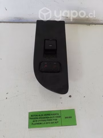 Boton Alza Vidrio Pta tras izq Ford F150 2015 Plat