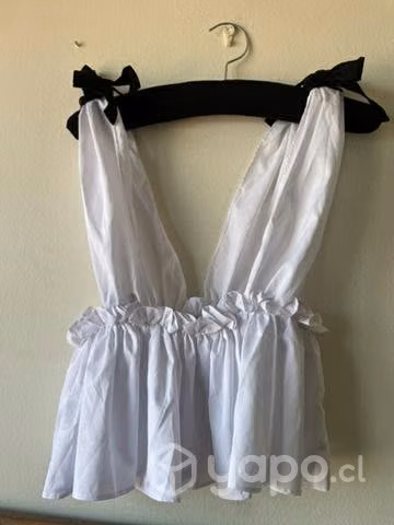 Polera escote blanca NUEVA - Imagen 2