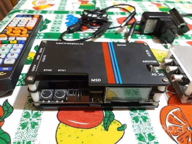 Ossc bitfunx + tablero adicional (retro-escalador