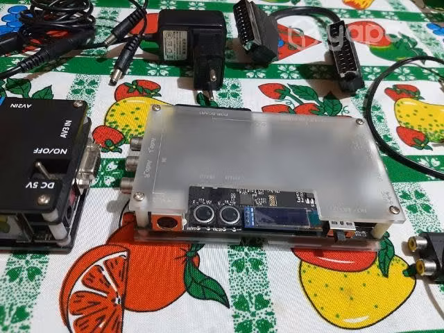 Ossc bitfunx + tablero adicional (retro-escalador