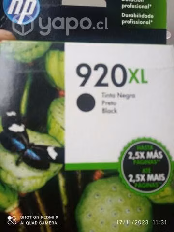Packs de tintas hp 920xl colores originales de alt