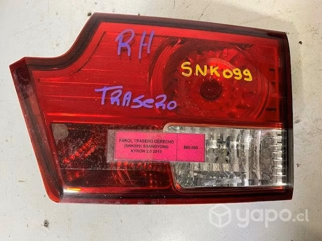 Farol tras der portalon (SNK099) Ssangyong Kyron