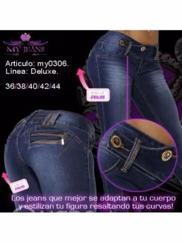 Jeans brasileros con brillos - Imagen 4