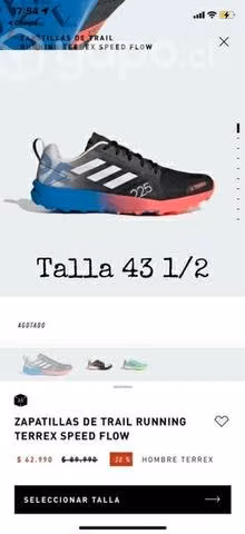 Zapatillas hombre running terrex speed flow