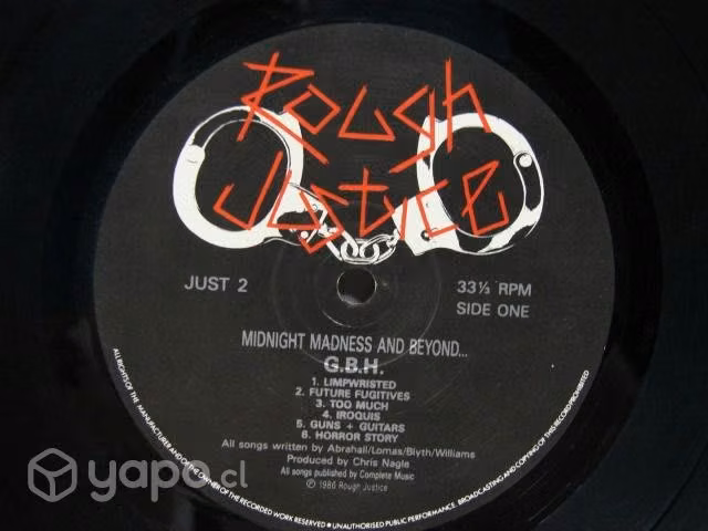 Vinilo Gbh Midnight Madness And Beyond. 1986