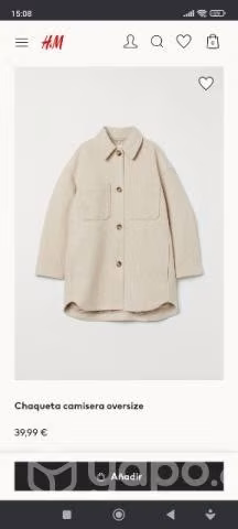 Sobrecamisa H&M mujer