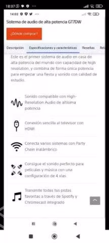 MHC GT7DW Sistema de Audio HI-RES - Imagen 3