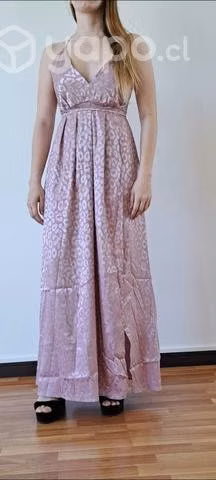 Vestido rosado animal print