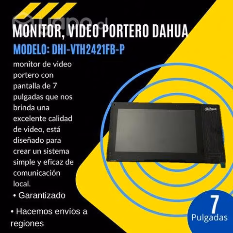 Monitor video portero dahua