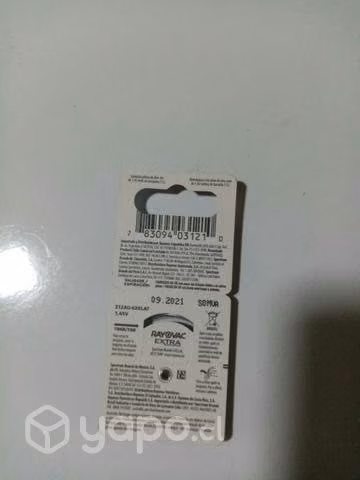 Pilas rayovac extra 312