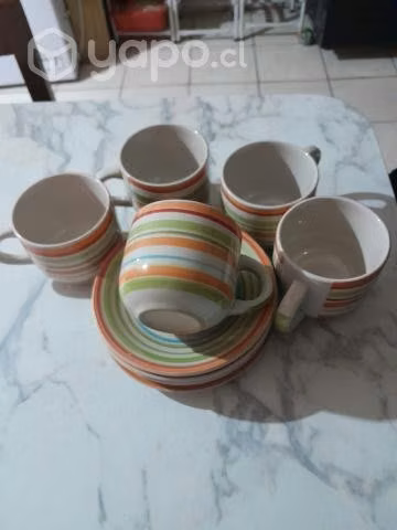 Juego de tazas te con platillo - Imagen 2