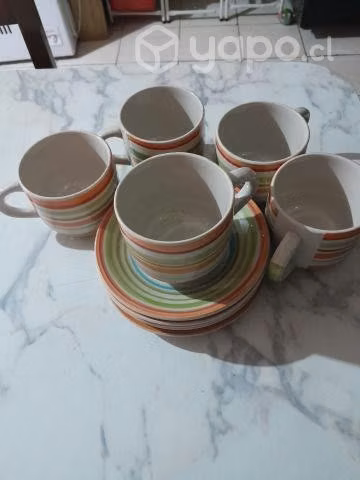 Juego de tazas te con platillo - Imagen 3