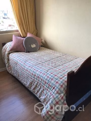 Cama nido de madera de 1 1/2 plaza