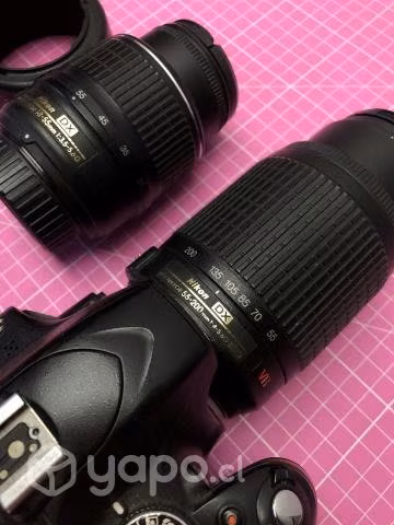 Nikon D3200 con accesorios 35-50mm