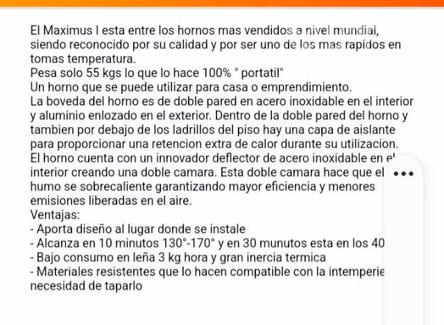 Horno pizzero para pizzas a la piedra