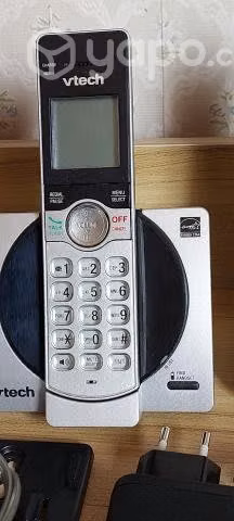 2 telefonos inalambricos con base bateria